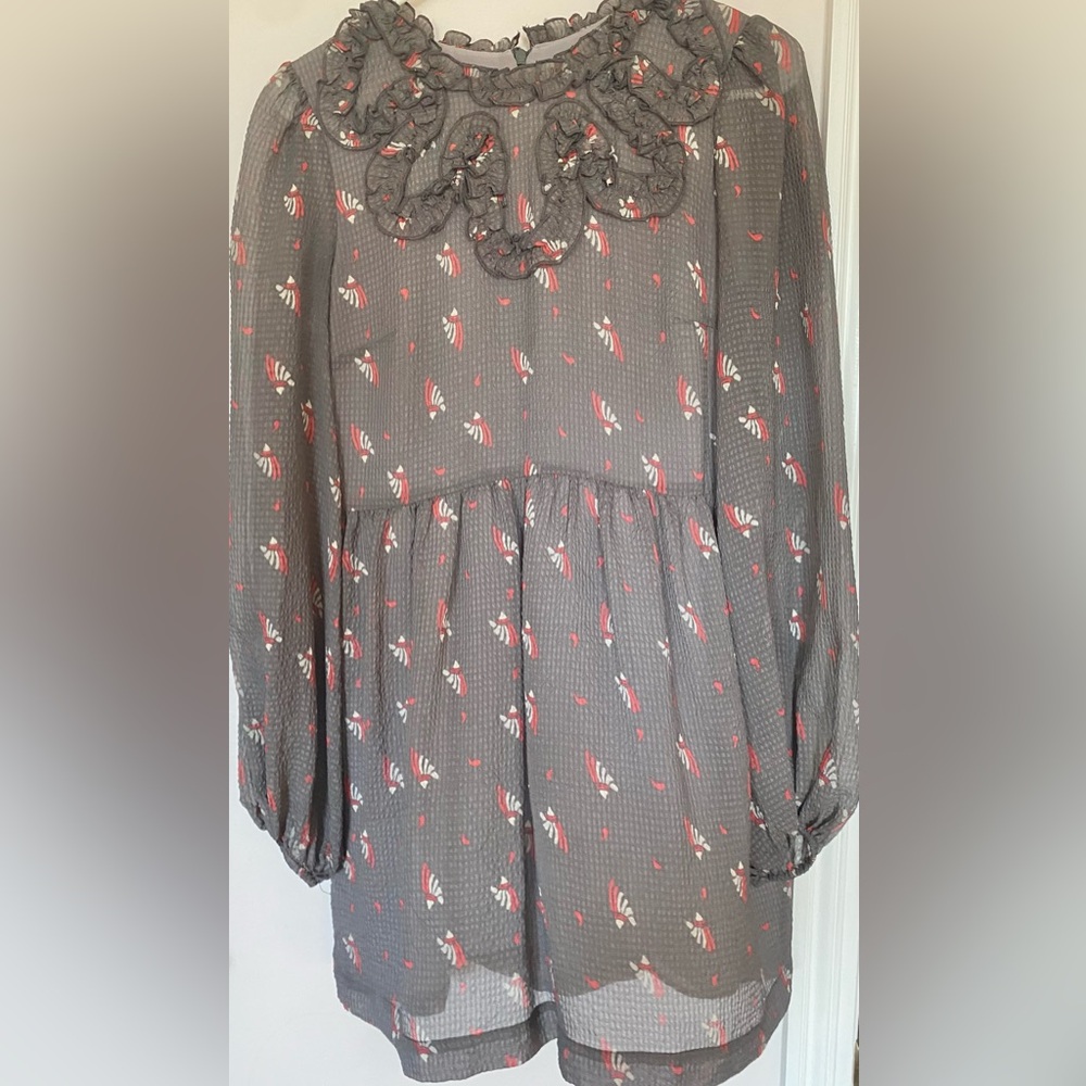 FREE PEOPLE - BABYDOLL DRESS - size 6 - fully lined - zip closure